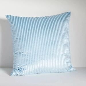 Anthropologie Fiora Ribbed Velvet Pillow Light Blue